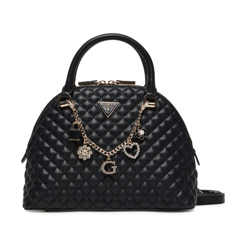 Дамска чанта Guess Everlee HWEG86 79050 Черен цвят на ниска цена