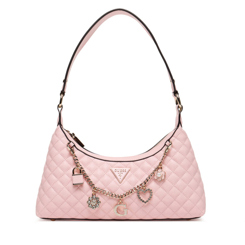 Дамска чанта Guess Everlee HWEG86 79180 Розов цвят на ниска цена
