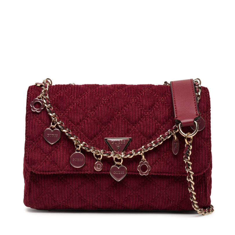 Дамска чанта Guess Giully II HWCG96 73200 Бордо цвят на ниска цена