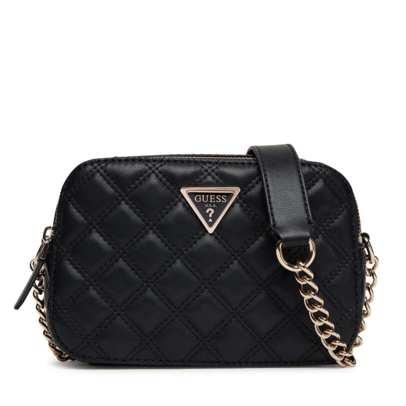 Дамска чанта Guess Giully II HWQG96 73140 Черен цвят на ниска цена