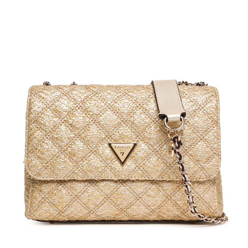 Дамска чанта Guess Giully II HWQW96 73200 Златист цвят на ниска цена