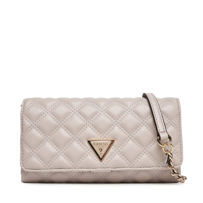 Дамска чанта Guess Giully II Mini HWQG96 73750 Бежов цвят на ниска цена