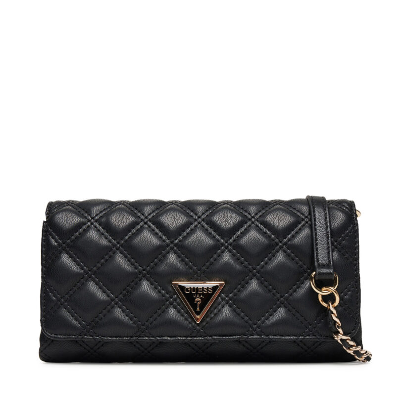 Дамска чанта Guess Giully II Mini HWQG96 73750 Черен цвят на ниска цена