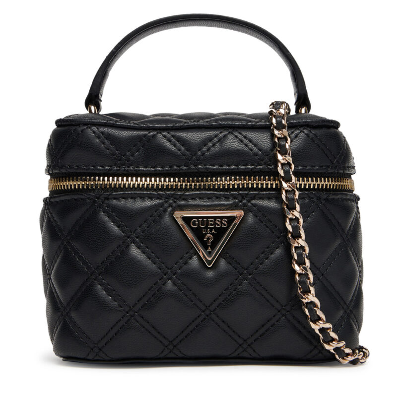 Дамска чанта Guess Giully II Mini HWQG96 73770 Черен цвят на ниска цена