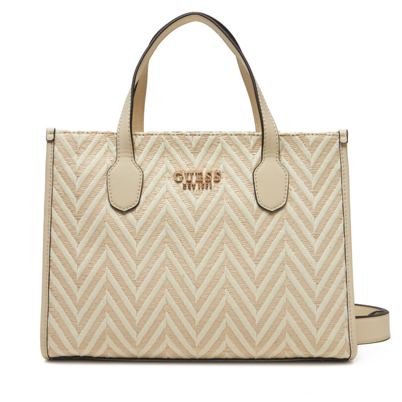 Дамска чанта Guess HWCV86 65220 Бежов цвят на ниска цена