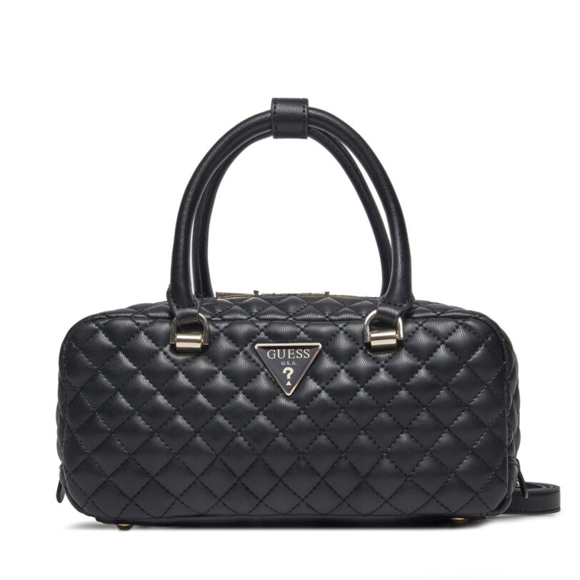 Дамска чанта Guess HWEQG9 54105 Черен цвят на ниска цена