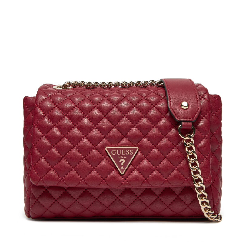 Дамска чанта Guess HWEQG9 54121 Бордо цвят на ниска цена