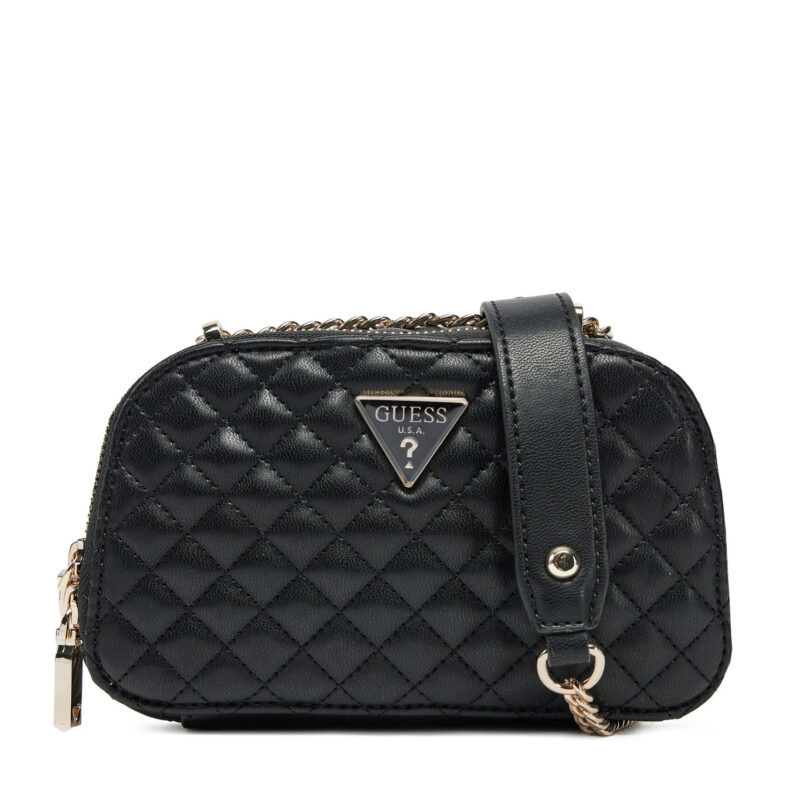 Дамска чанта Guess HWEQG9 54174 Черен цвят на ниска цена