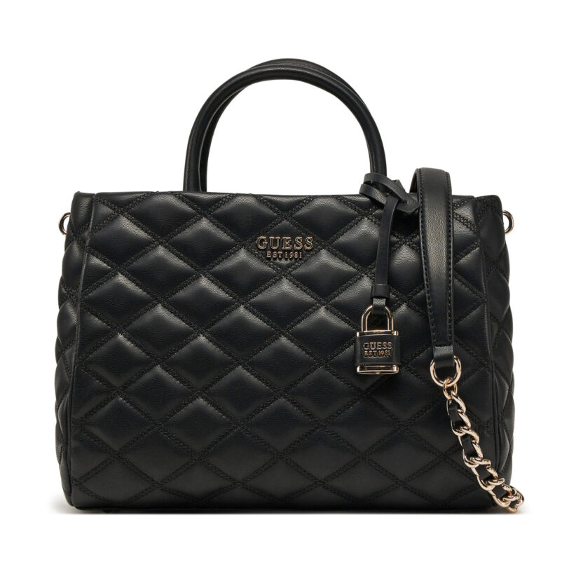 Дамска чанта Guess HWQG96 32060 Черен цвят на ниска цена
