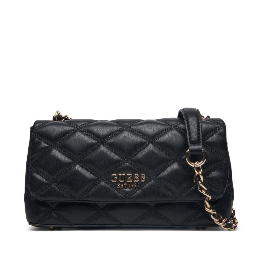 Дамска чанта Guess HWQG96 32210 Черен цвят на ниска цена