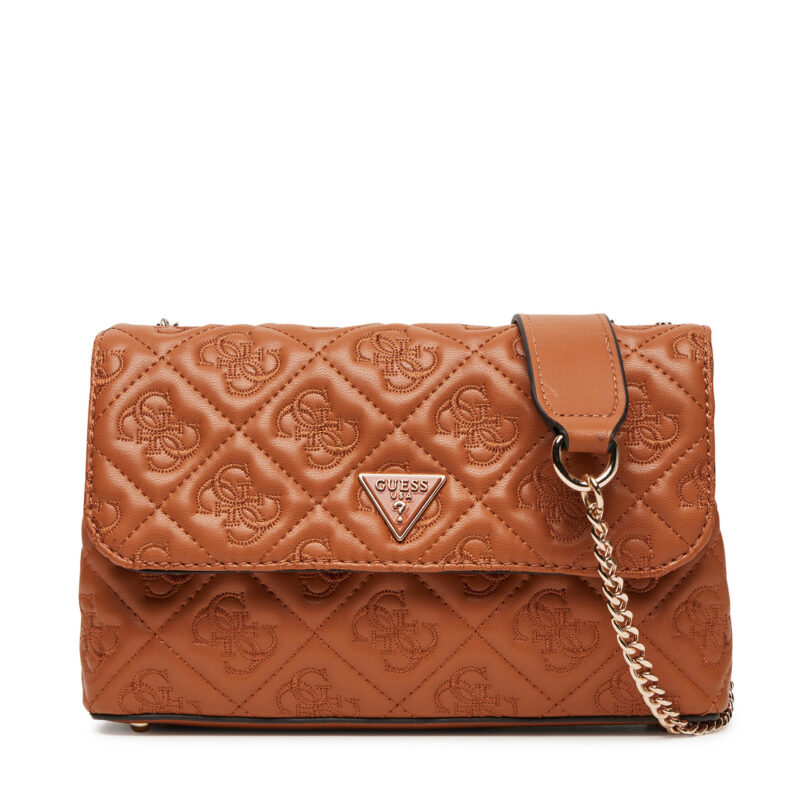 Дамска чанта Guess HWQL96 58210 Кафяв цвят на ниска цена