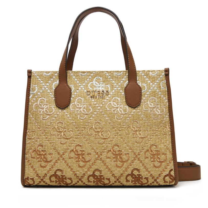 Дамска чанта Guess HWSW86 65220 Бежов цвят на ниска цена