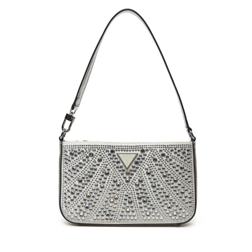 Дамска чанта Guess HWXY95 28720 Сребрист цвят на ниска цена