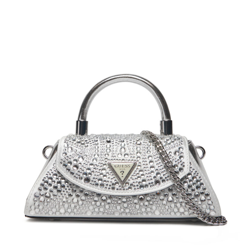 Дамска чанта Guess HWXY95 28780 Сребрист цвят на ниска цена
