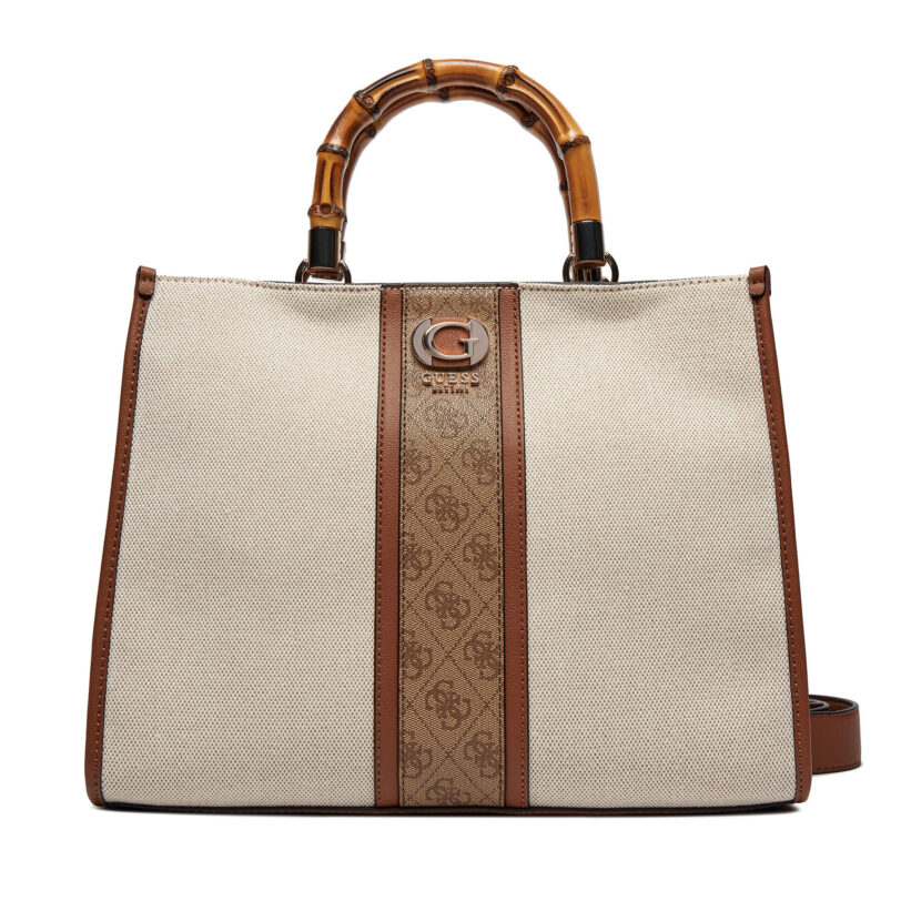 Дамска чанта Guess Kerima (Ag) HWAG93 37220 Екрю цвят на ниска цена