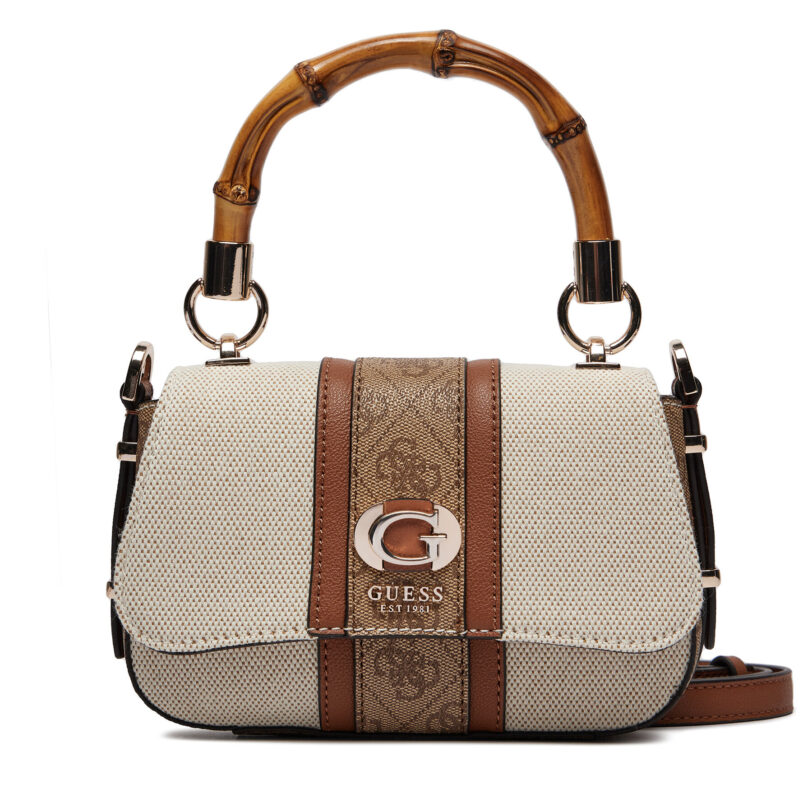 Дамска чанта Guess Kerima (Ag) Mini-Bags HWAG93 37780 Екрю цвят на ниска цена