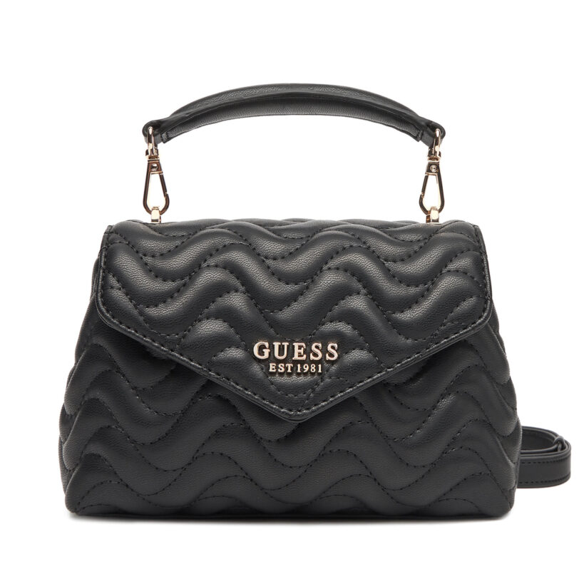 Дамска чанта Guess Melisandra Mini HWQG96 53780 Черен цвят на ниска цена