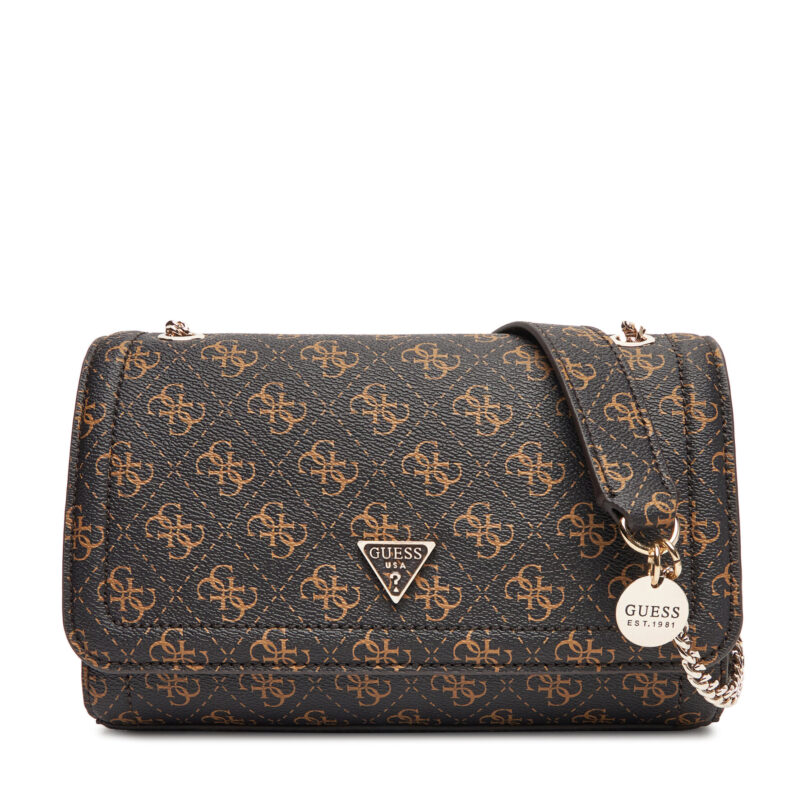 Дамска чанта Guess Noelle II HWQG96 72210 Кафяв цвят на ниска цена