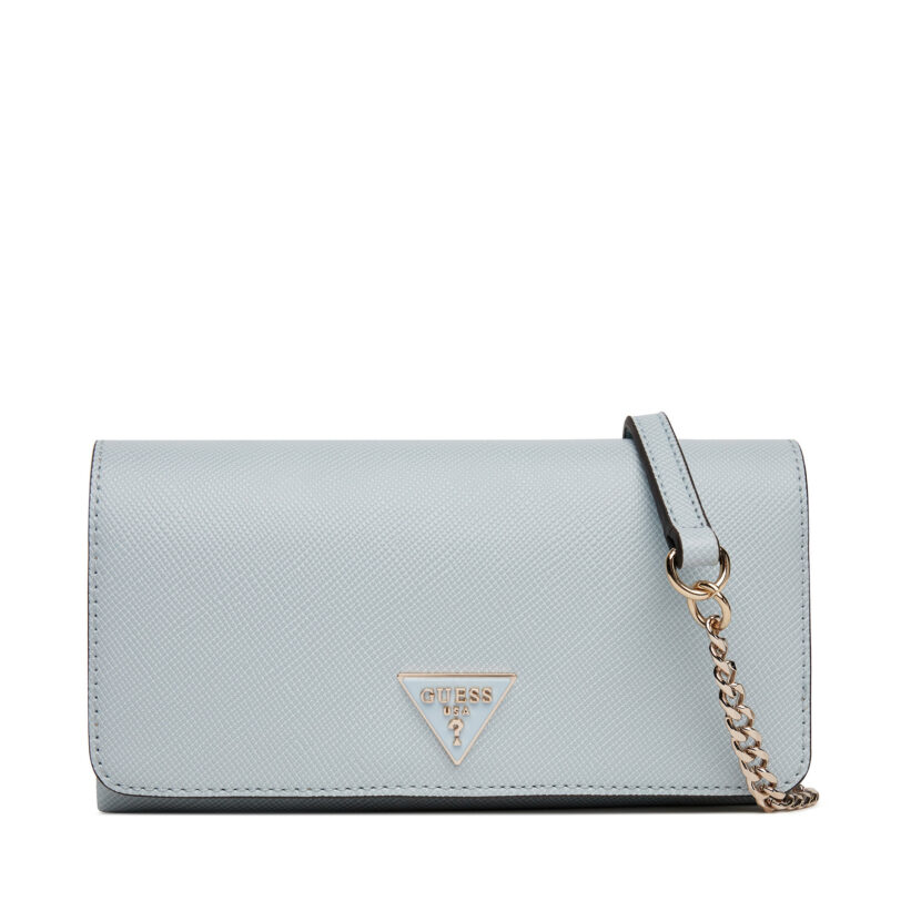 Дамска чанта Guess Noelle II Mini HWZG96 72750 Светлосиньо цвят на ниска цена