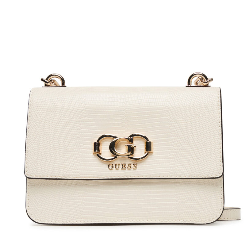 Дамска чанта Guess Salinge HWKG96 24200 Екрю цвят на ниска цена