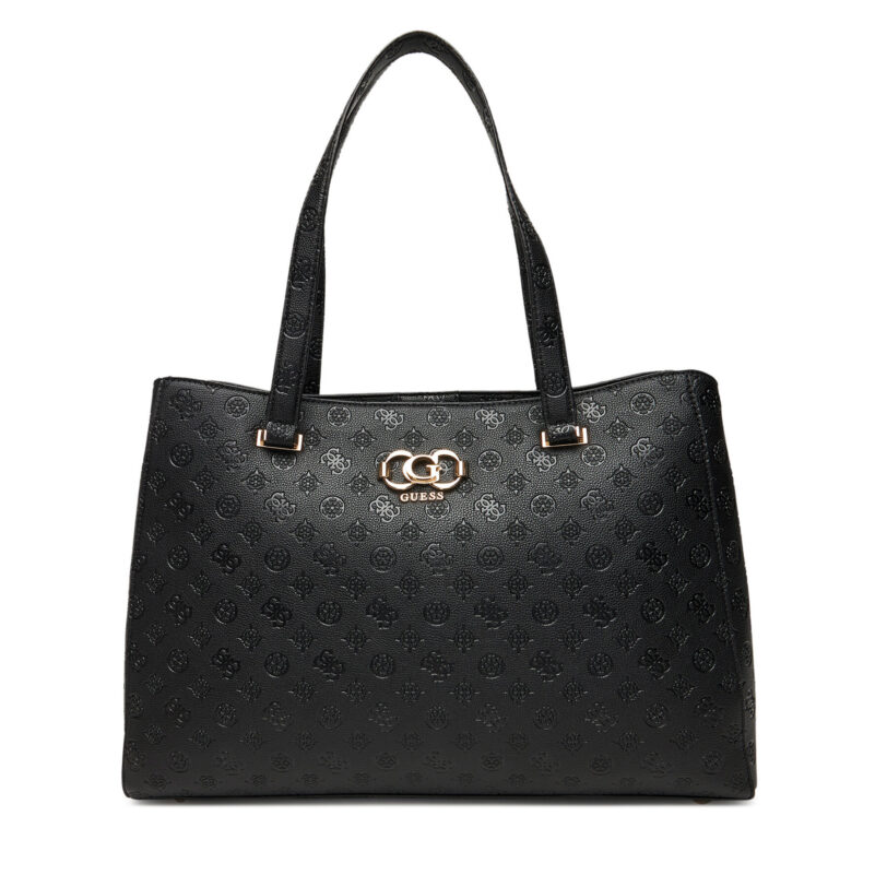 Дамска чанта Guess Salinge Travel TWDP96 24024 Черен цвят на ниска цена