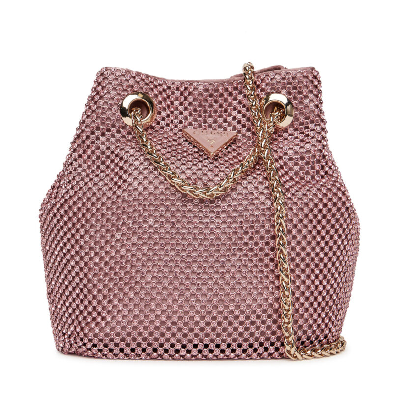 Дамска чанта Guess Zalina Mini HWRP93 50750 Розов цвят на ниска цена