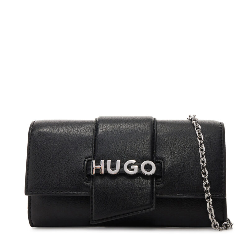 Дамска чанта HUGO 50547057 Черен цвят на ниска цена