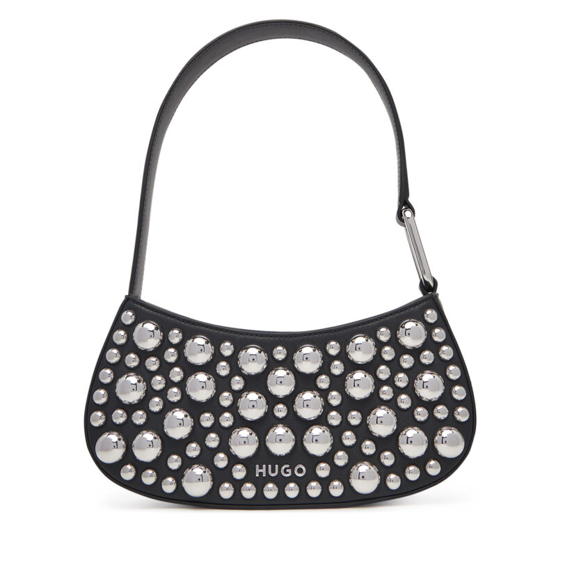 Дамска чанта HUGO Terrah ST Hobo 50547902 Черен цвят на ниска цена