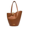 Дамска чанта JACQUEMUS La Bambola Moyen 251BA4123000 Кафяв цвят на ниска цена