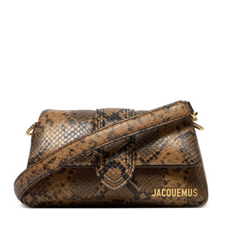 Дамска чанта JACQUEMUS Le Petit Bambimou 233BA335-3198 Кафяв цвят на ниска цена