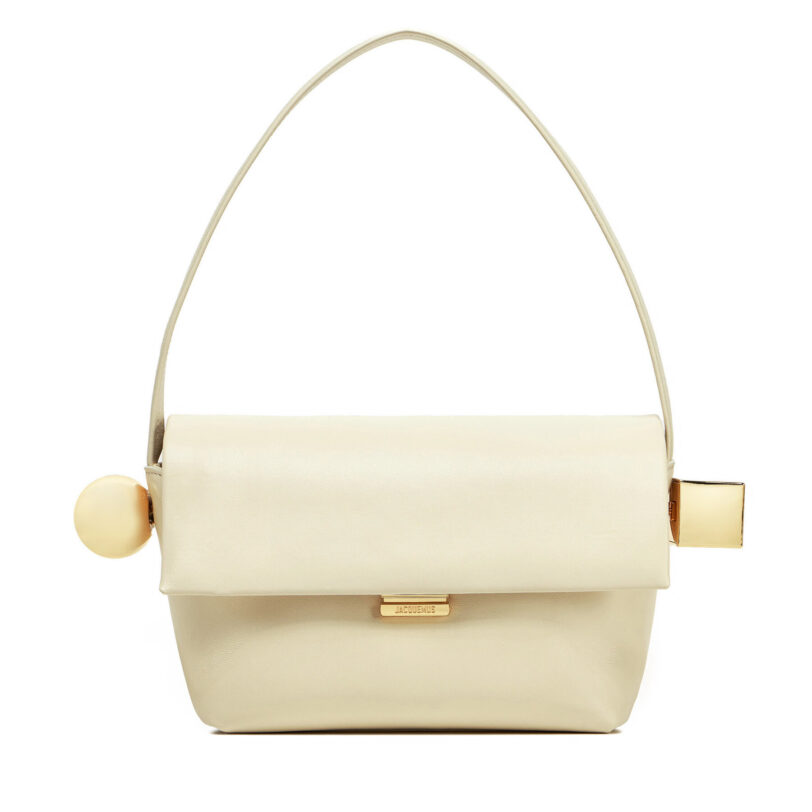 Дамска чанта JACQUEMUS Le Rond Carre 24H243BA383-3171 Екрю цвят на ниска цена