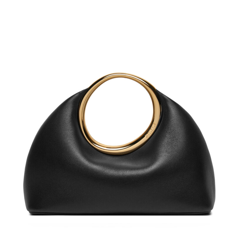 Дамска чанта JACQUEMUS Mini ring handbag 241BA395 Черен цвят на ниска цена
