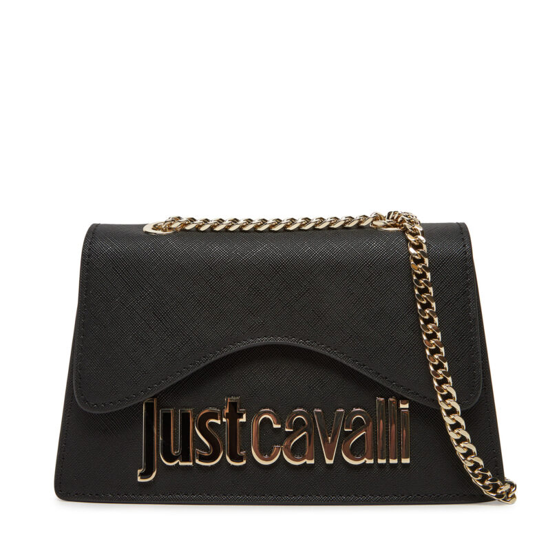 Дамска чанта Just Cavalli 78RA4BB7 ZS766 Черен цвят на ниска цена