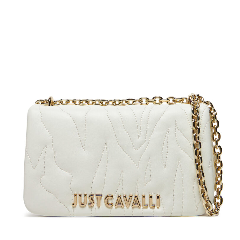 Дамска чанта Just Cavalli 78RA4BE4 ZSB23 Бял цвят на ниска цена