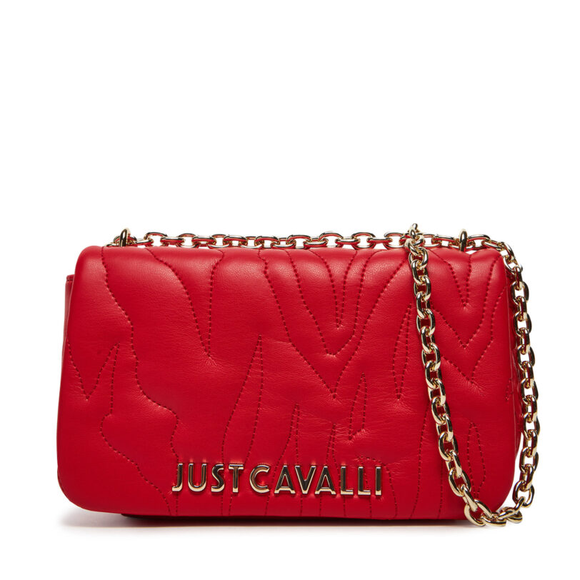 Дамска чанта Just Cavalli 78RA4BE4 ZSB23 Червен цвят на ниска цена