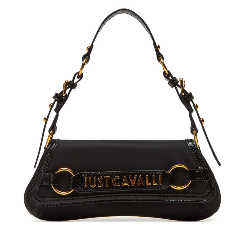 Дамска чанта Just Cavalli 78RA4BI4 ZSB88 Черен цвят на ниска цена