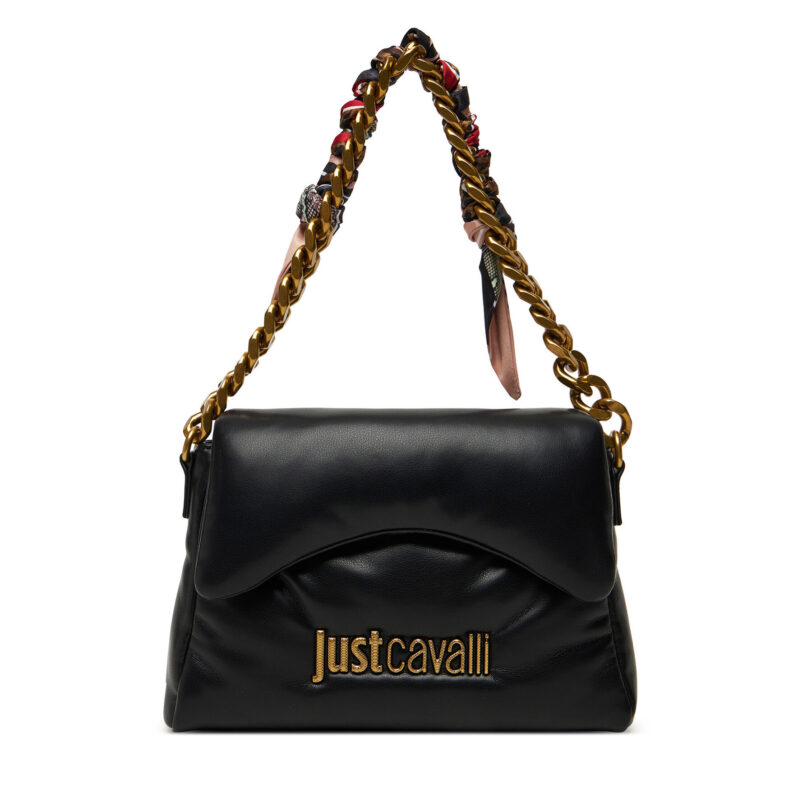 Дамска чанта Just Cavalli 79RA4BD1 ZS748 Черен цвят на ниска цена