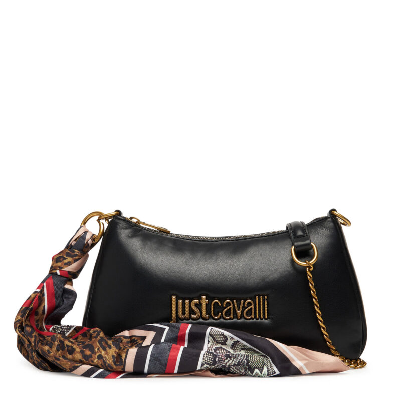 Дамска чанта Just Cavalli 79RA4BD7 ZS748 Черен цвят на ниска цена