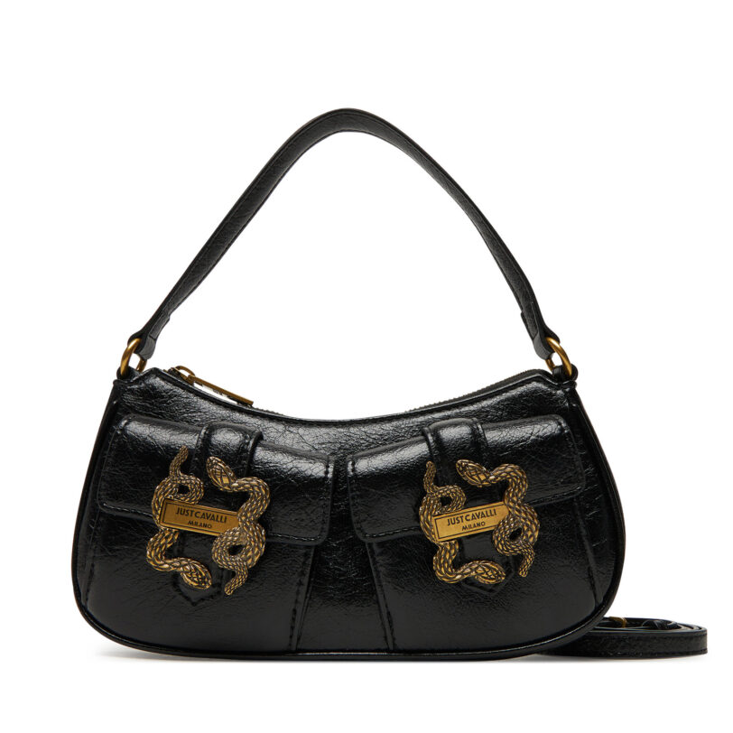 Дамска чанта Just Cavalli 79RA4BX1 ZS969 Черен цвят на ниска цена