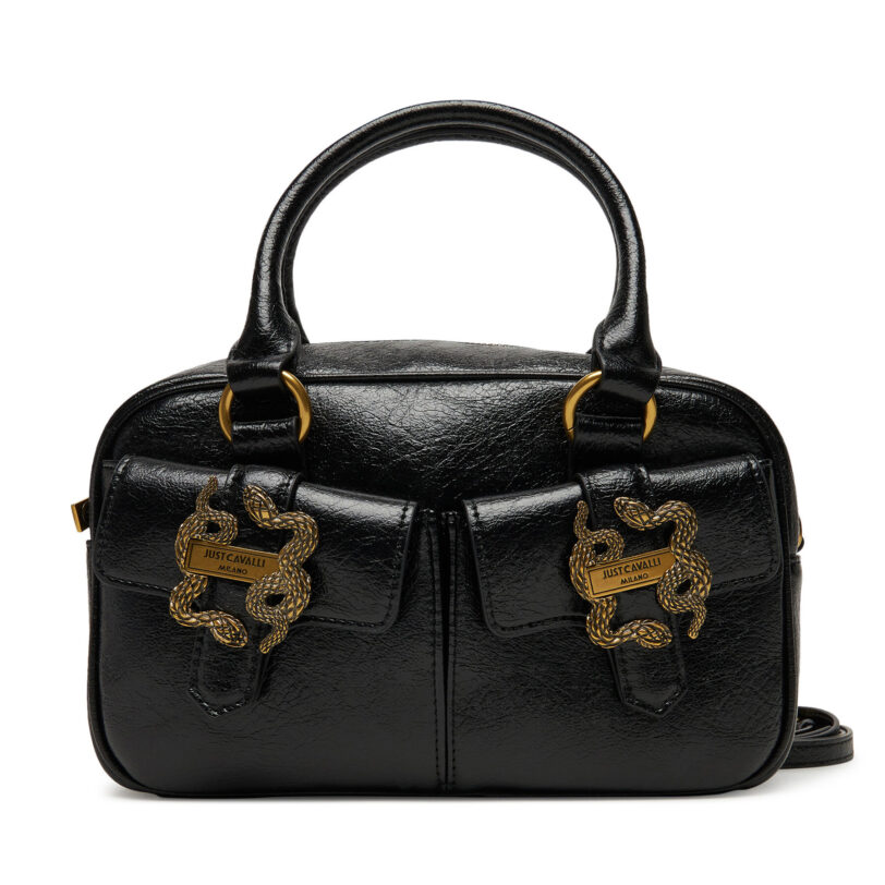 Дамска чанта Just Cavalli 79RA4BX2 ZS969 Черен цвят на ниска цена