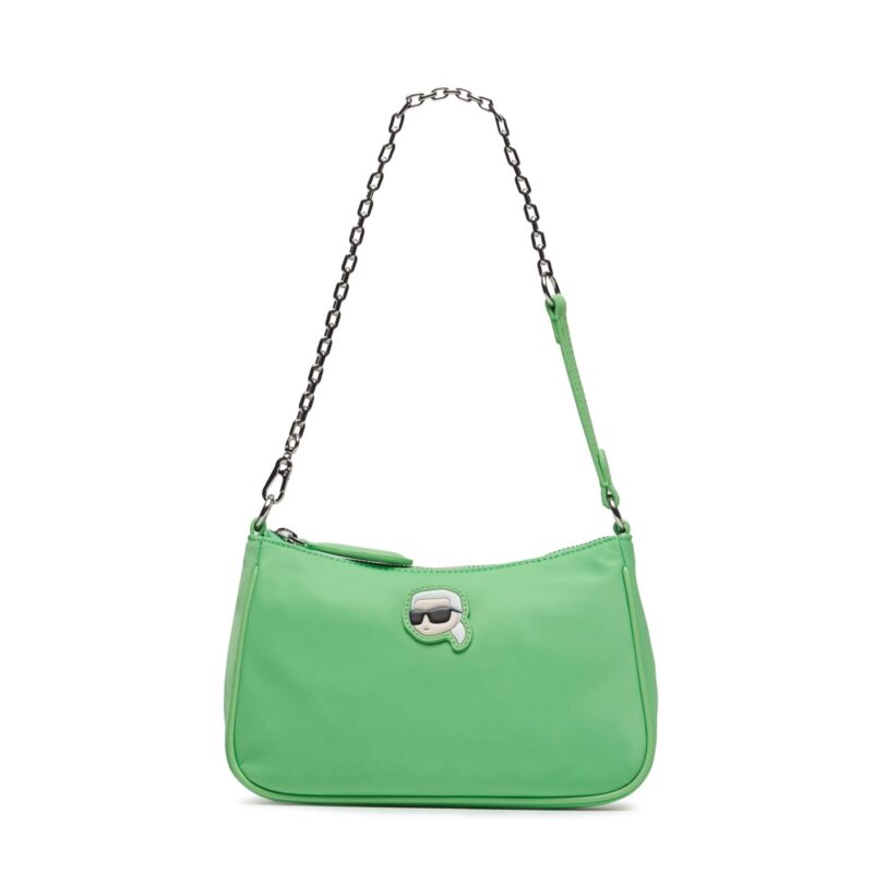 Дамска чанта KARL LAGERFELD 231W3073 Зелен цвят на ниска цена