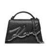 Дамска чанта KARL LAGERFELD 240W3004 Черен цвят на ниска цена