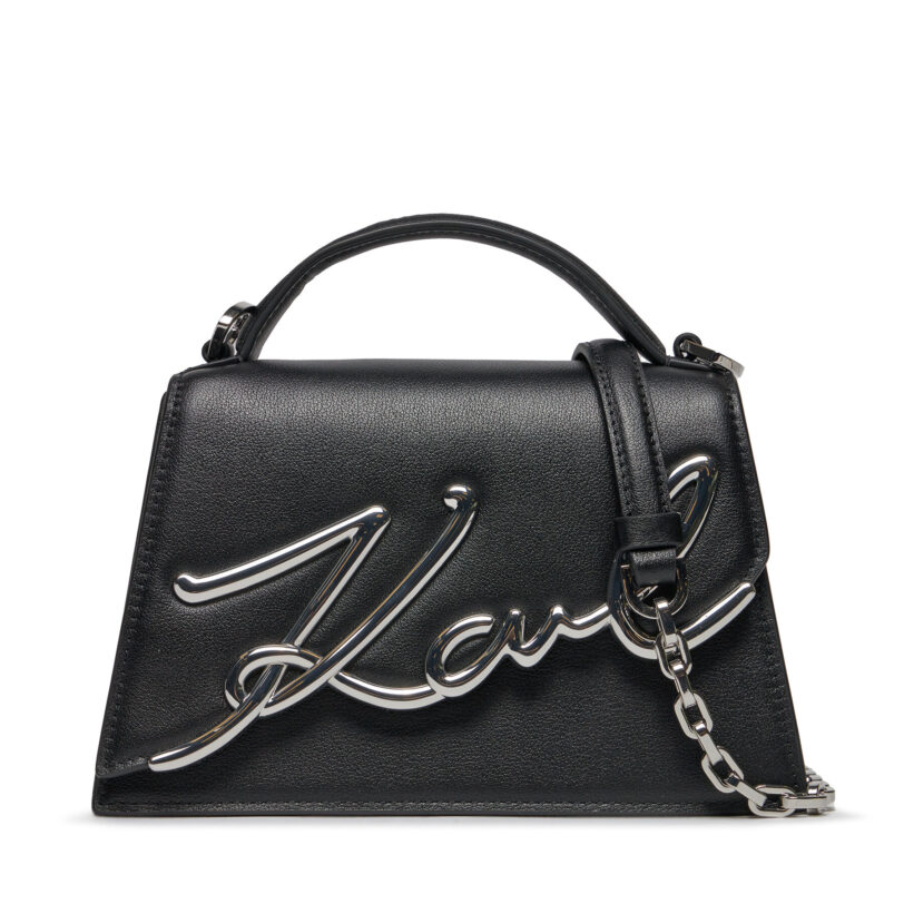 Дамска чанта KARL LAGERFELD 240W3004 Черен цвят на ниска цена