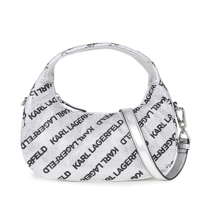 Дамска чанта KARL LAGERFELD 240W3026 Сребрист цвят на ниска цена