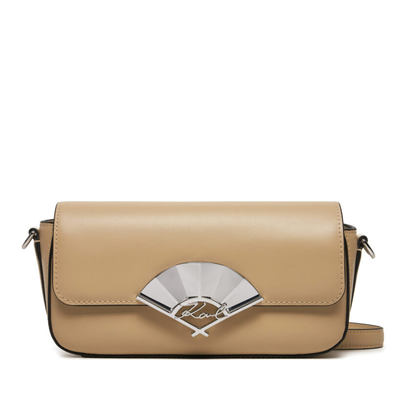 Дамска чанта KARL LAGERFELD 240W3195 Бежов цвят на ниска цена