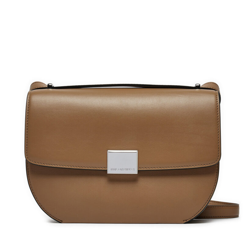 Дамска чанта KARL LAGERFELD 245W3056 Кафяв цвят на ниска цена
