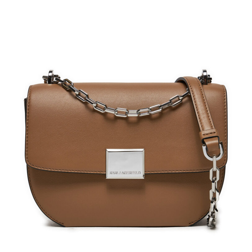 Дамска чанта KARL LAGERFELD 245W3057 Кафяв цвят на ниска цена