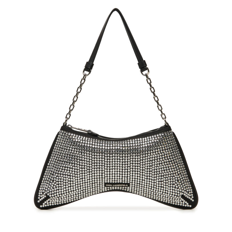Дамска чанта KARL LAGERFELD 246W3026 Сребрист цвят на ниска цена