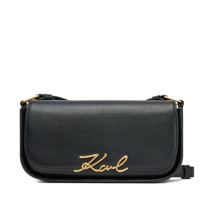 Дамска чанта KARL LAGERFELD A1W30039 Черен цвят на ниска цена
