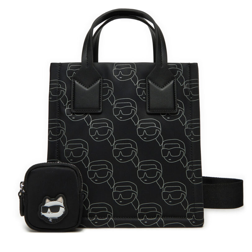 Дамска чанта KARL LAGERFELD A1W30130 Черен цвят на ниска цена